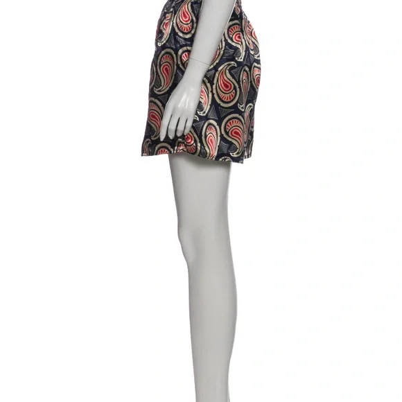 Christian Dior paisley print mini shorts